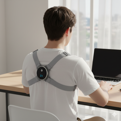 Smart Electric Posture Corrector – Intelligent Back Support Device for Neck, Shoulder & Spine Alignment